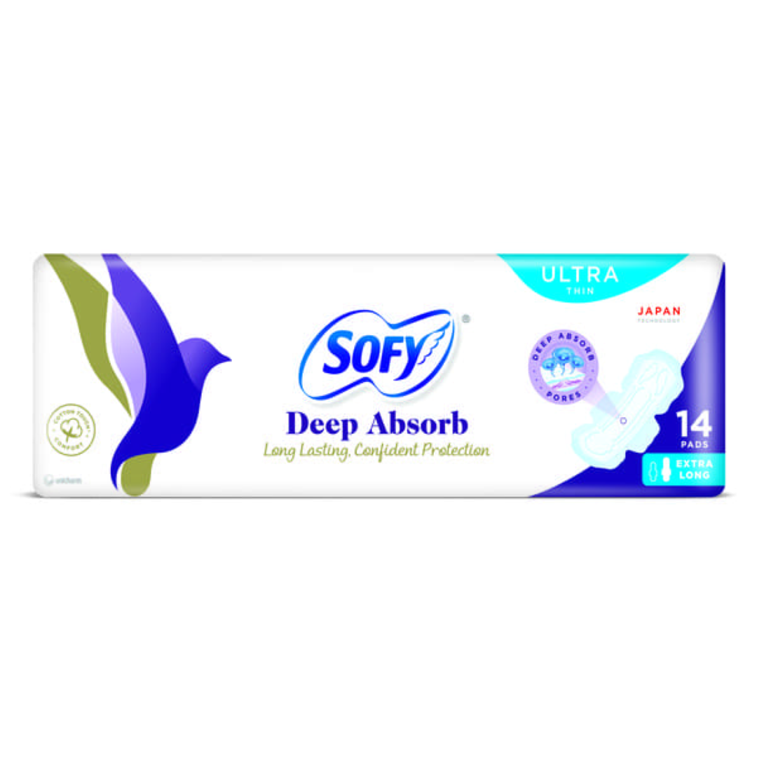 SOFY DEEP ABSORB ULTRA THIN EXTRA LONG 14S